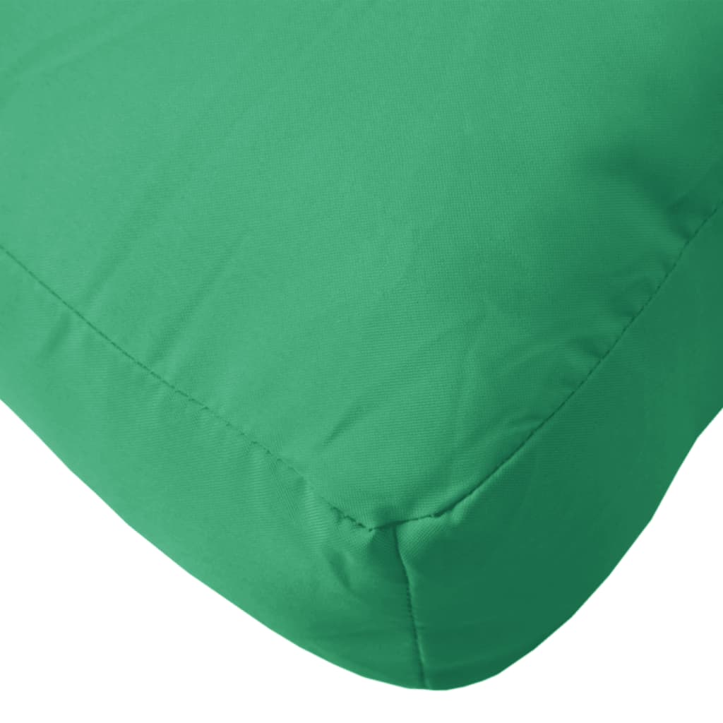 vidaXL Coussins de palette 3 pcs vert tissu