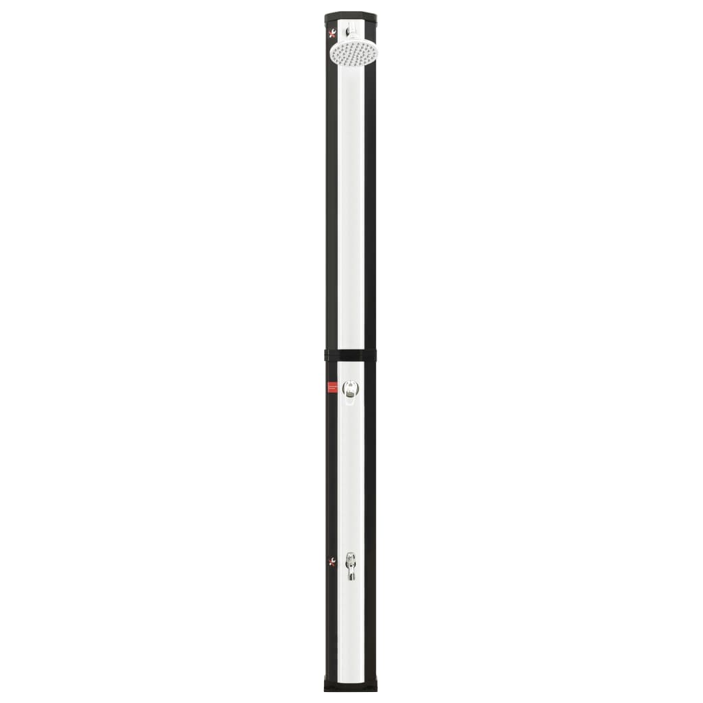 vidaXL Douche solaire d'extérieur avec pomme de douche et robinet 35 L