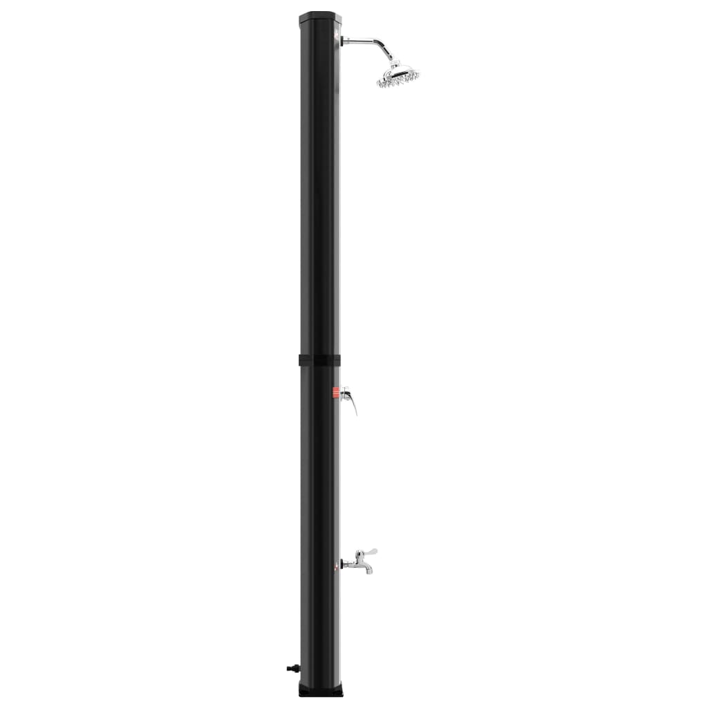 vidaXL Douche solaire d'extérieur avec pomme de douche et robinet 35 L