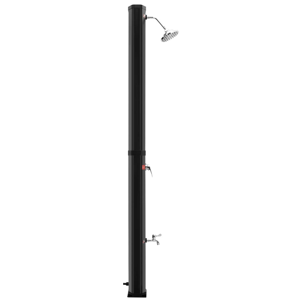 vidaXL Douche solaire d'extérieur avec pomme de douche et robinet 35 L