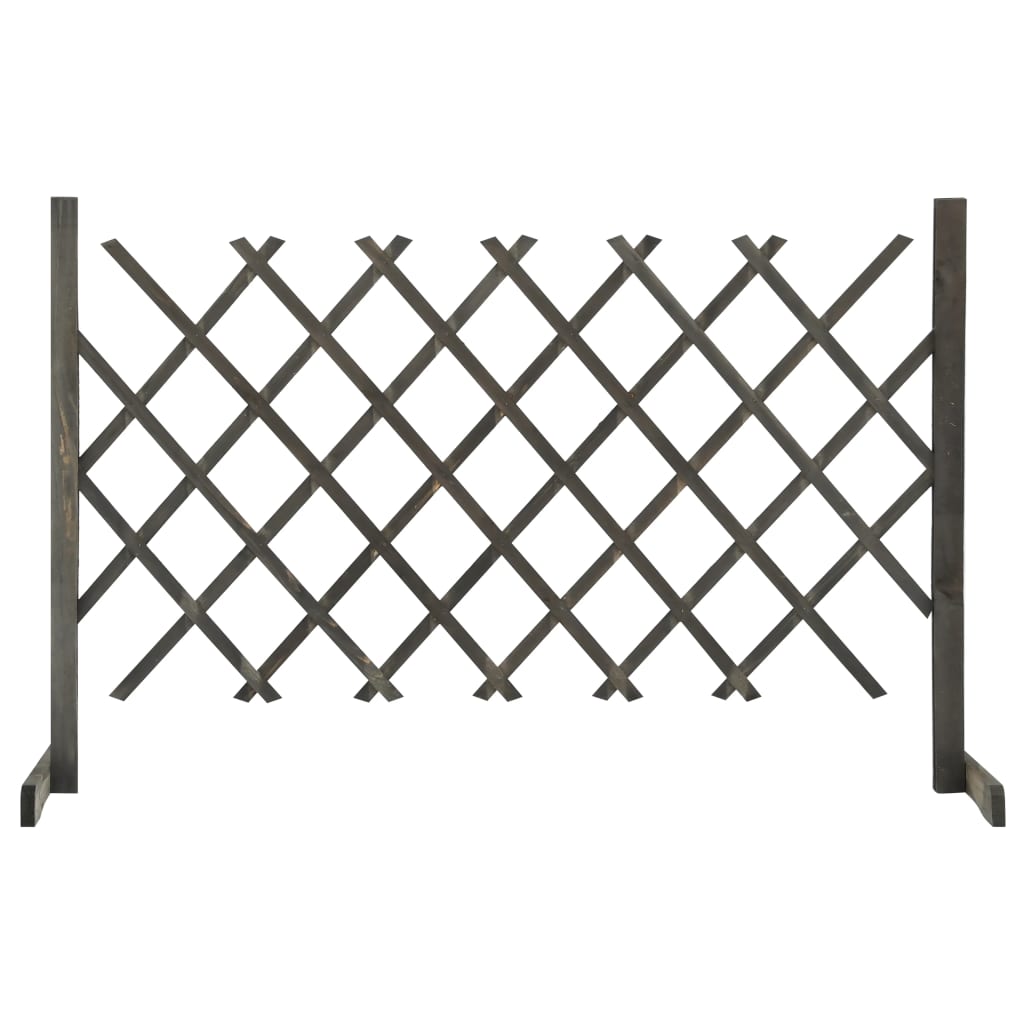 vidaXL Clôture en treillis de jardin Gris 120x90 cm Bois de sapin