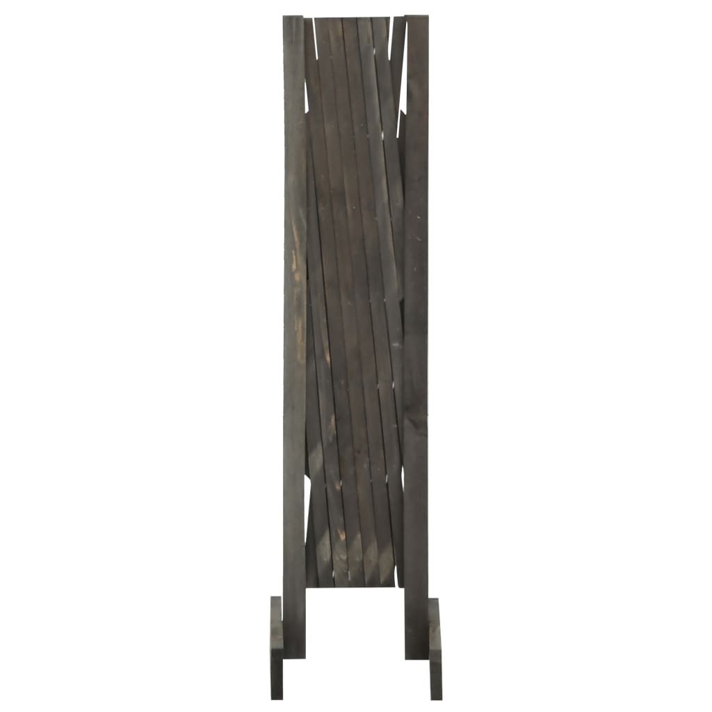 vidaXL Clôture en treillis de jardin Gris 120x90 cm Bois de sapin