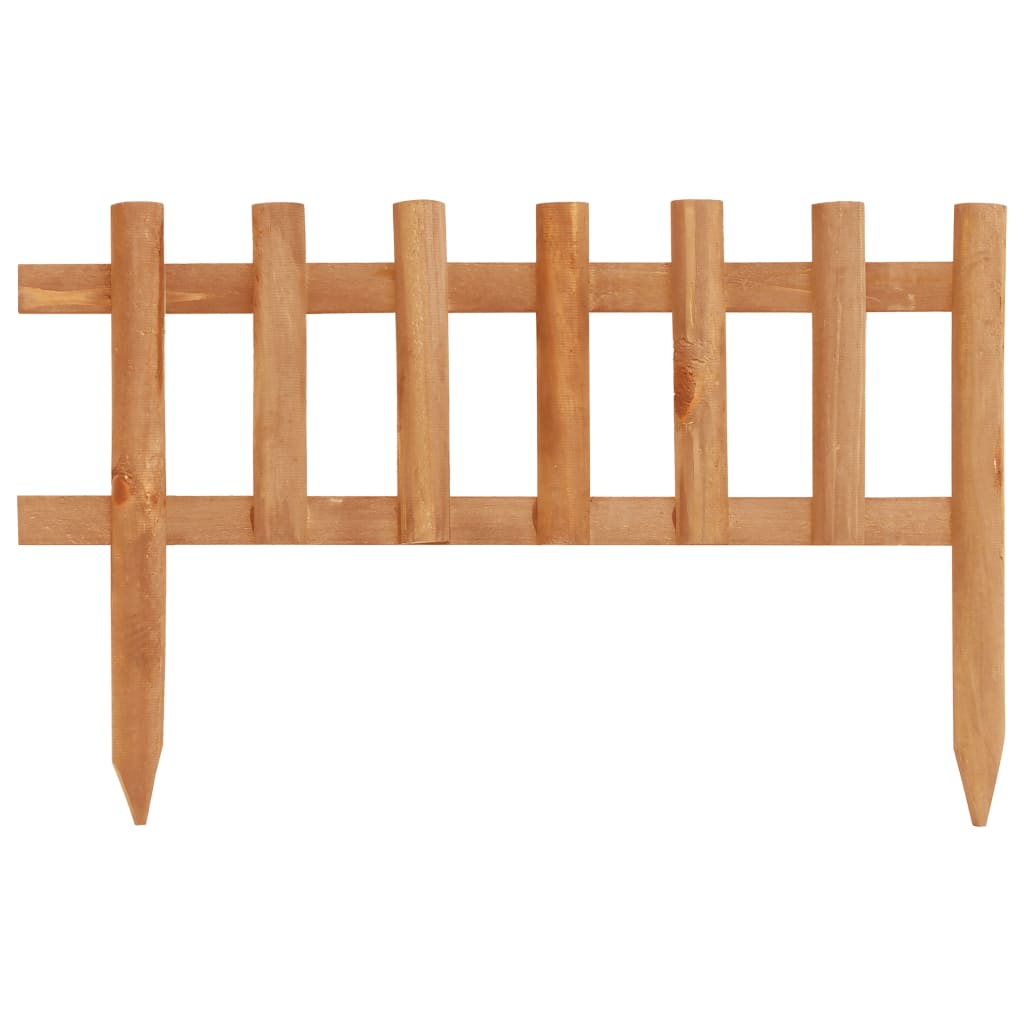 vidaXL Bordure de jardin 10 pcs Bois de sapin 4,4 m