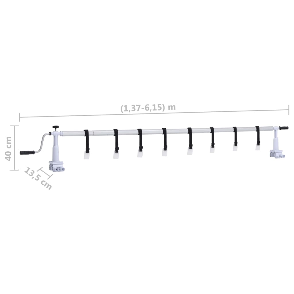 vidaXL Rouleau de couverture de piscine avec base en plastique