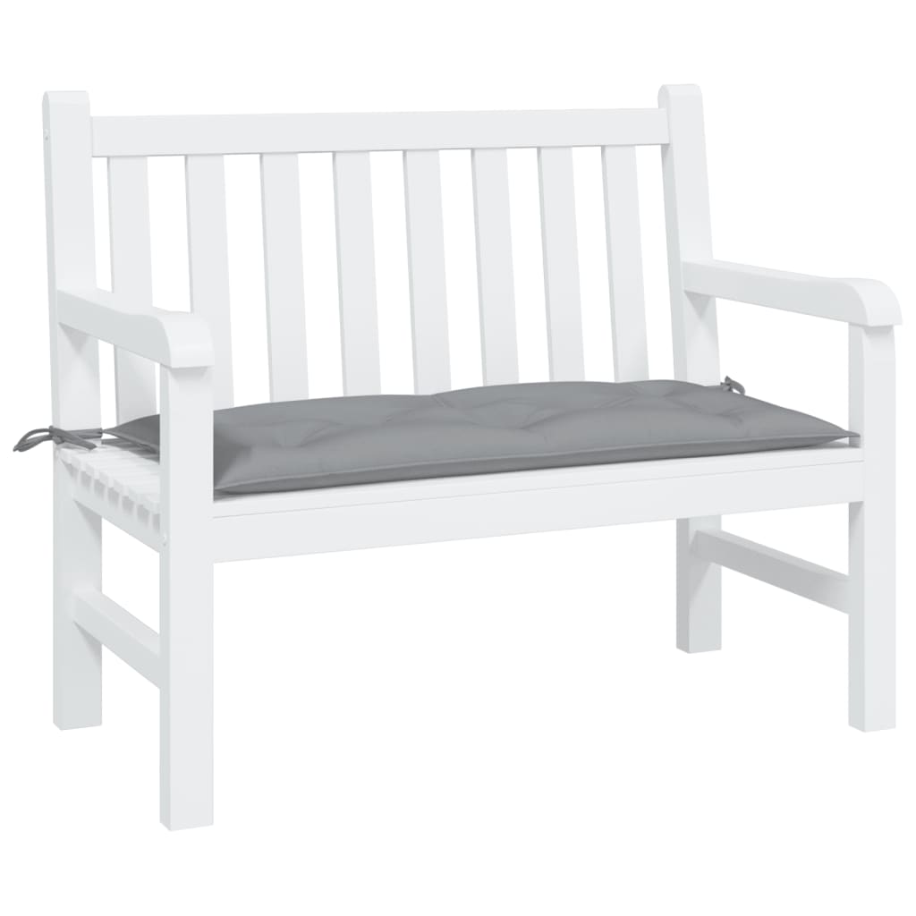 vidaXL Coussin de banc de jardin gris 100x50x7 cm tissu oxford