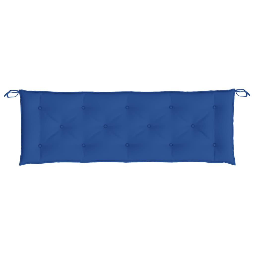 vidaXL Coussin de banc de jardin bleu 150x50x7 cm tissu oxford