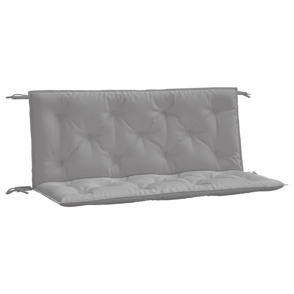 vidaXL Coussins de banc de jardin 2 pcs gris 120x50x7 cm tissu Oxford