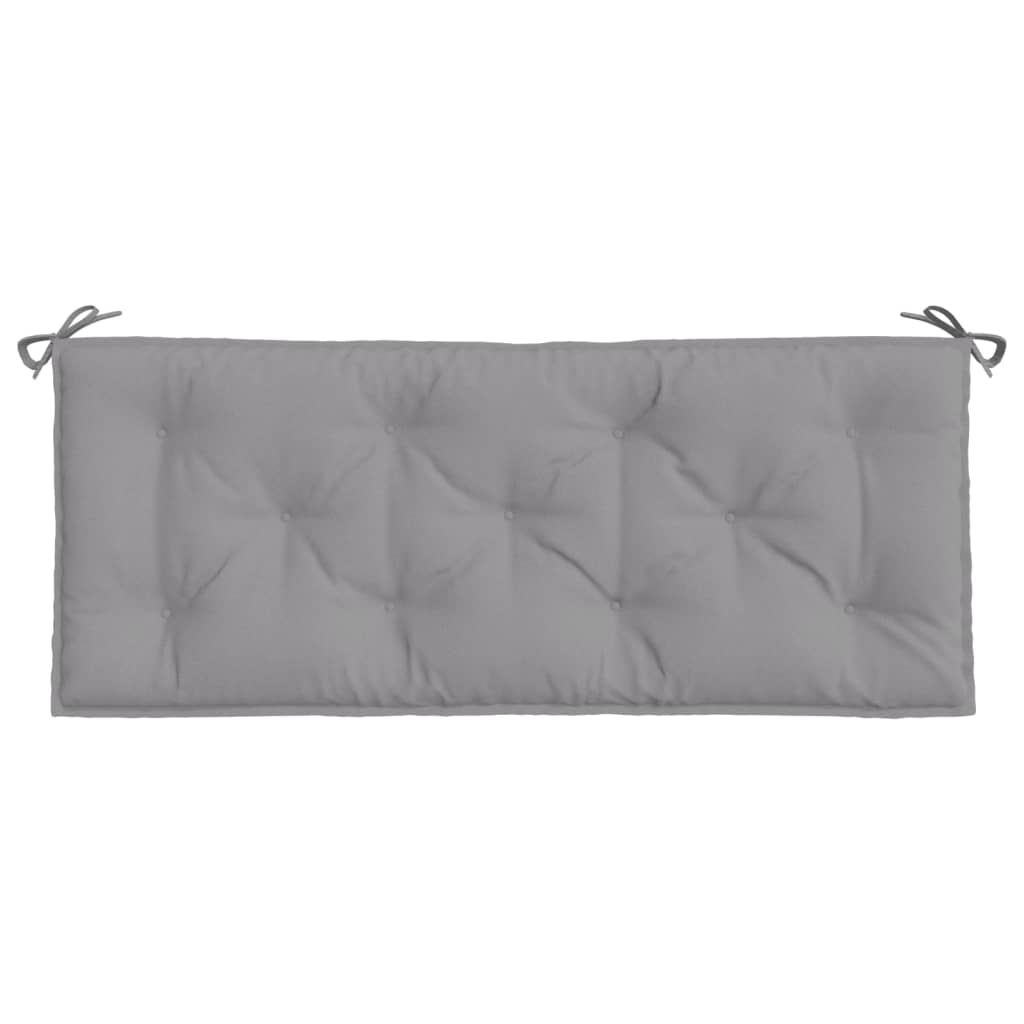 vidaXL Coussins de banc de jardin 2 pcs gris 120x50x7 cm tissu Oxford