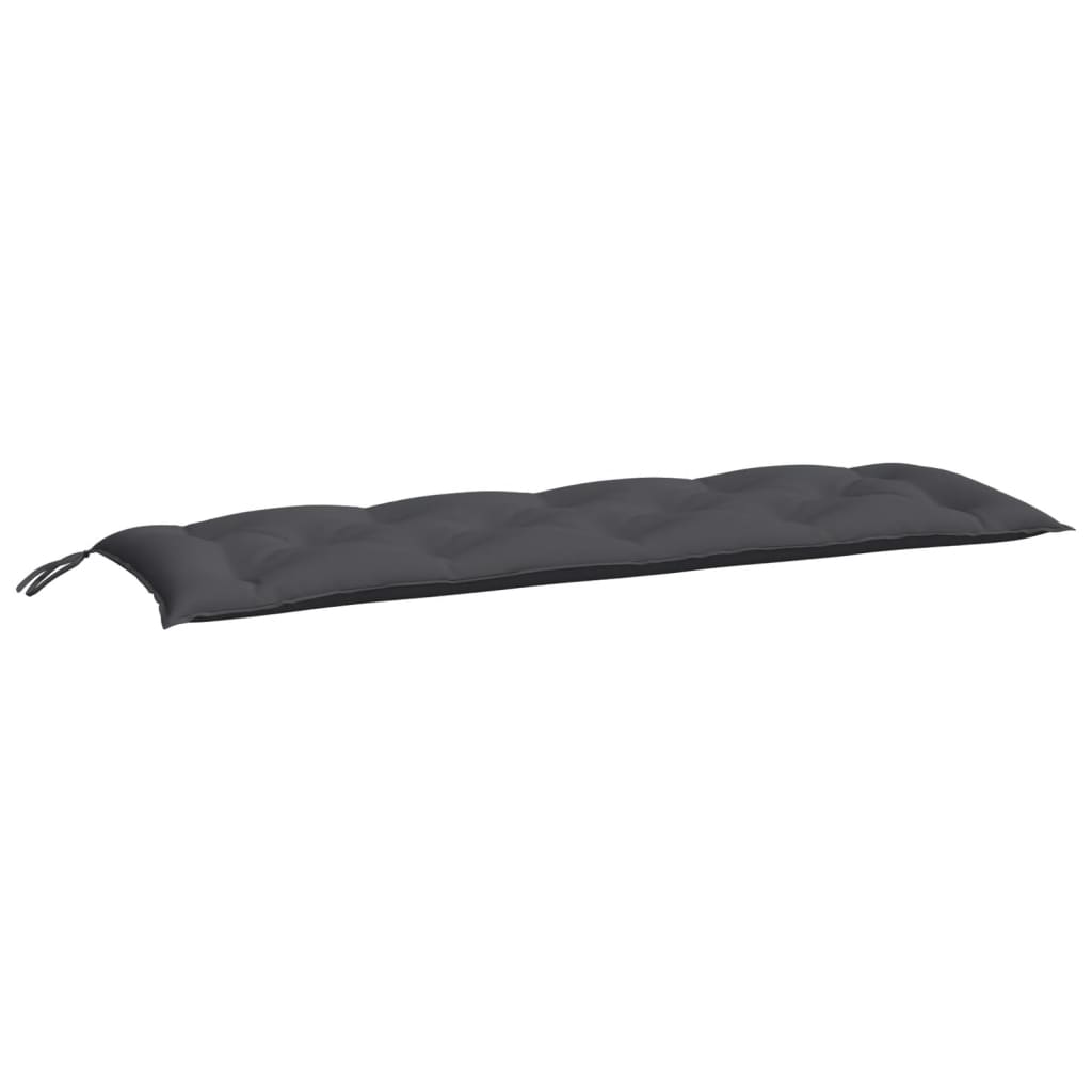 vidaXL Coussins de banc de jardin 2 pcs anthracite tissu Oxford