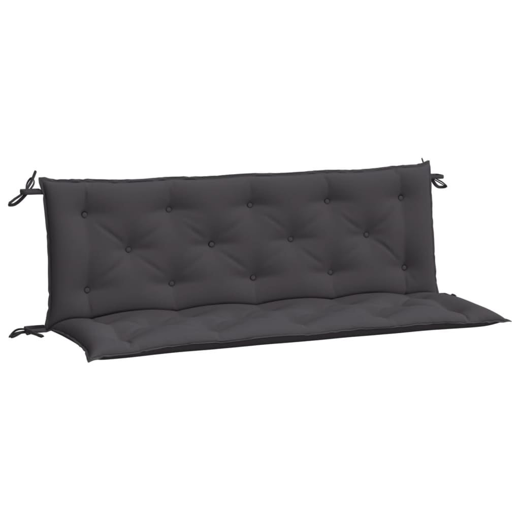 vidaXL Coussins de banc de jardin 2 pcs anthracite tissu Oxford