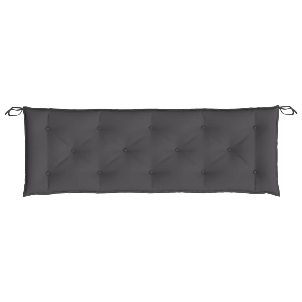 vidaXL Coussins de banc de jardin 2 pcs anthracite tissu Oxford