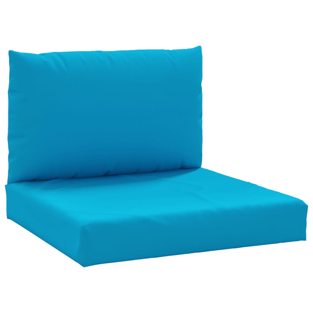 vidaXL Coussins de palette 2 pcs bleu clair tissu oxford