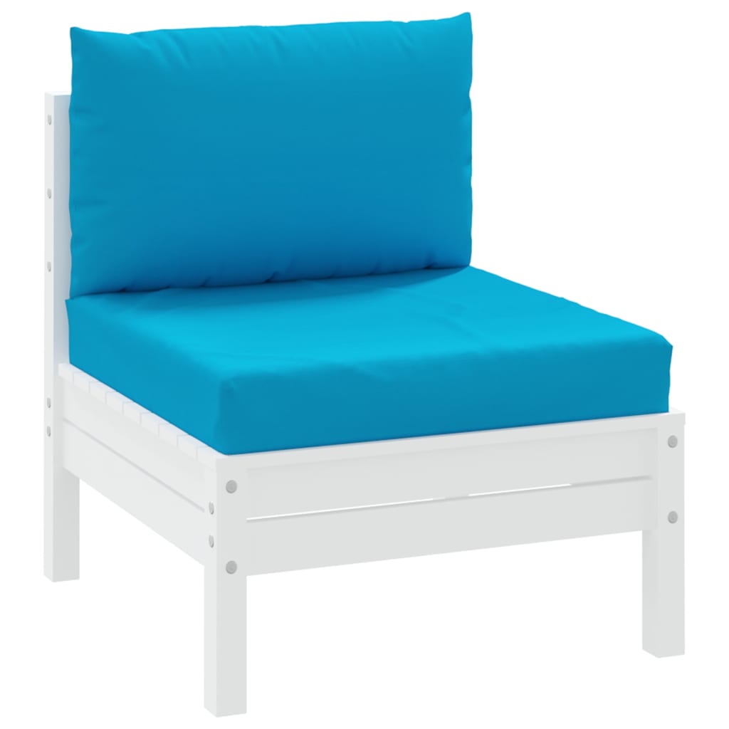 vidaXL Coussins de palette 2 pcs bleu clair tissu oxford