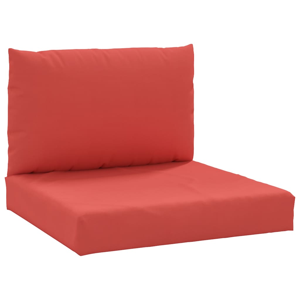 vidaXL Coussins de palette 2 pcs rouge tissu oxford
