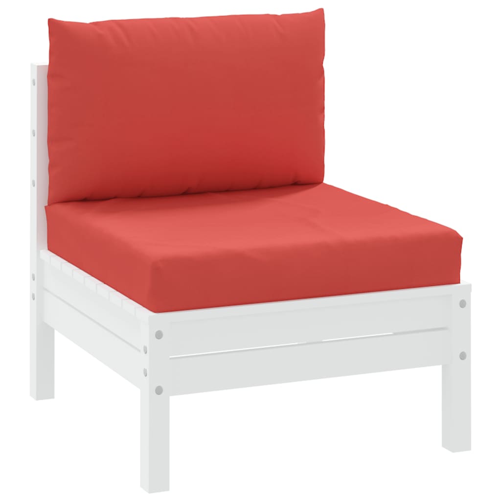 vidaXL Coussins de palette 2 pcs rouge tissu oxford
