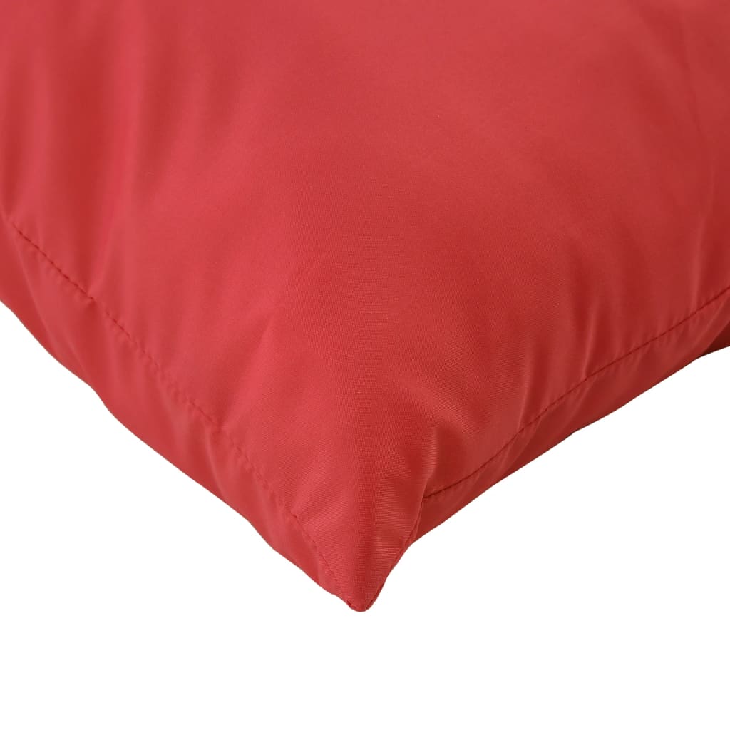 vidaXL Coussins de palette 2 pcs rouge tissu oxford