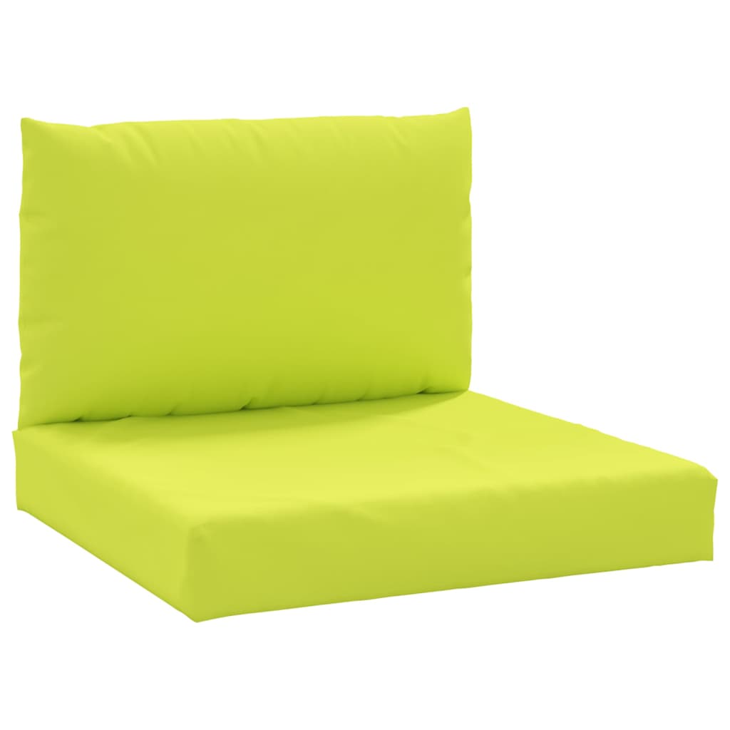 vidaXL Coussins de palette 2 pcs vert vif tissu oxford