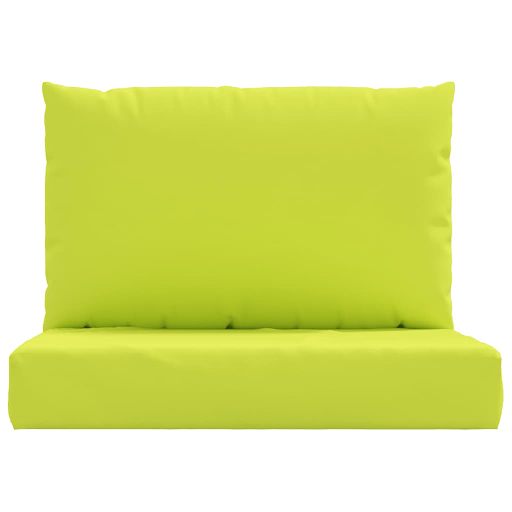 vidaXL Coussins de palette 2 pcs vert vif tissu oxford