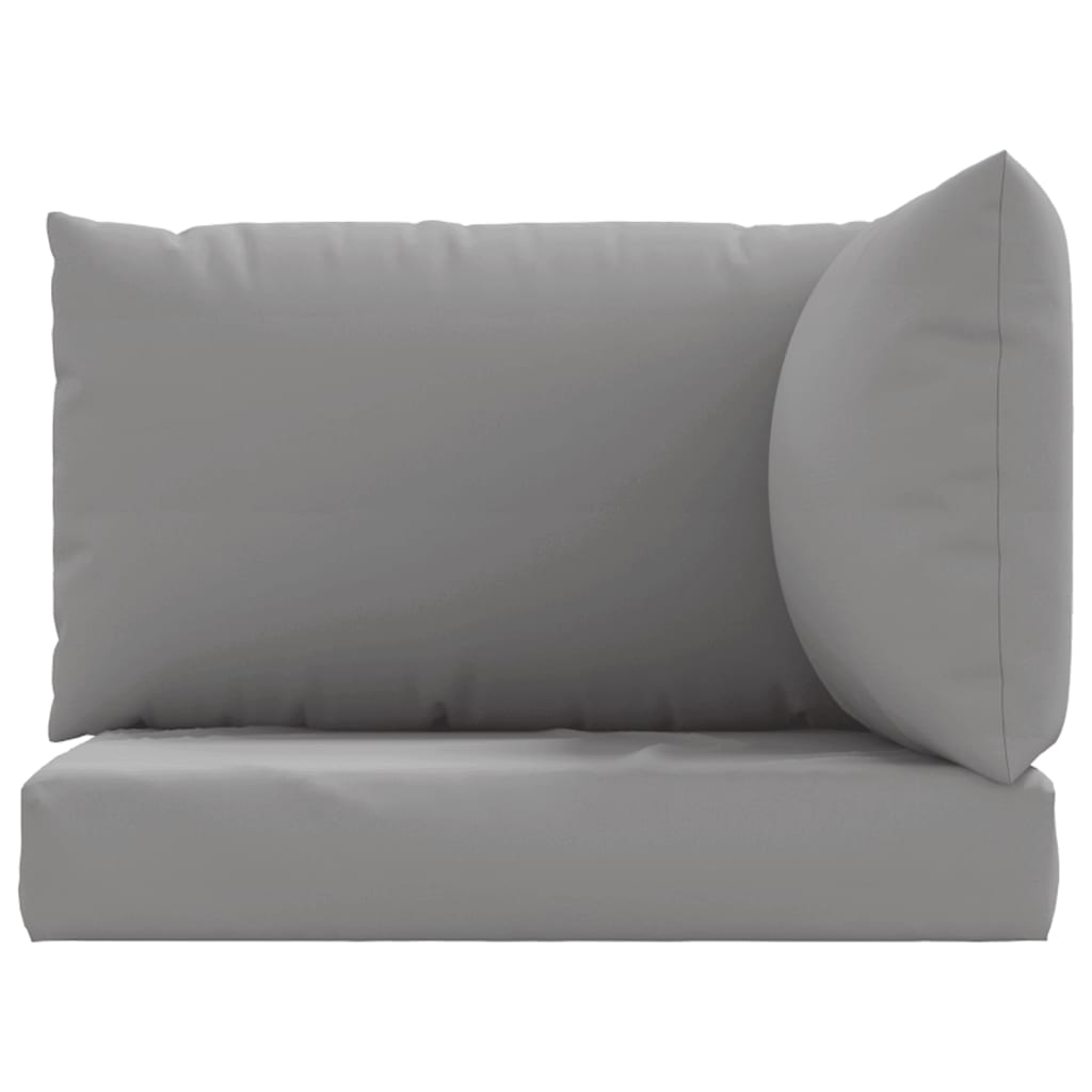 vidaXL Coussins de palette 3 pcs gris tissu oxford