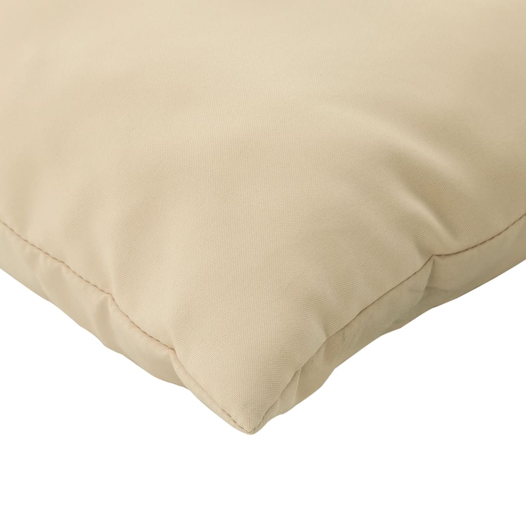 vidaXL Coussins de palette 3 pcs beige tissu oxford