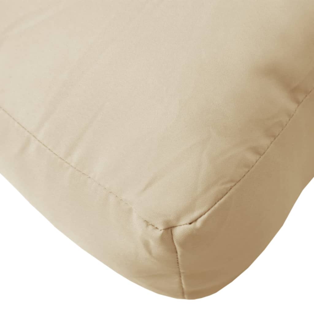 vidaXL Coussins de palette 3 pcs beige tissu oxford