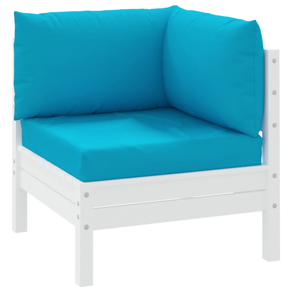 vidaXL Coussins de palette 3 pcs bleu clair tissu oxford
