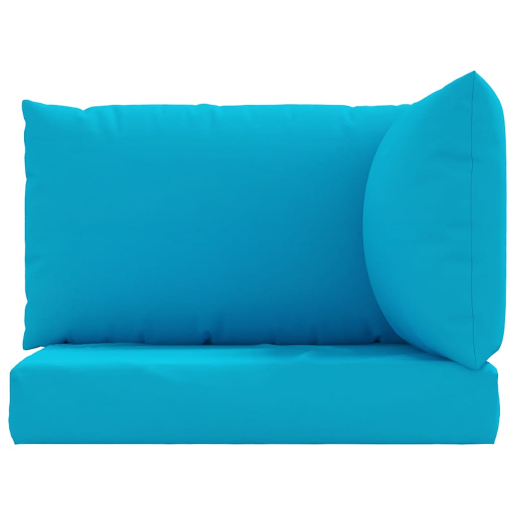vidaXL Coussins de palette 3 pcs bleu clair tissu oxford
