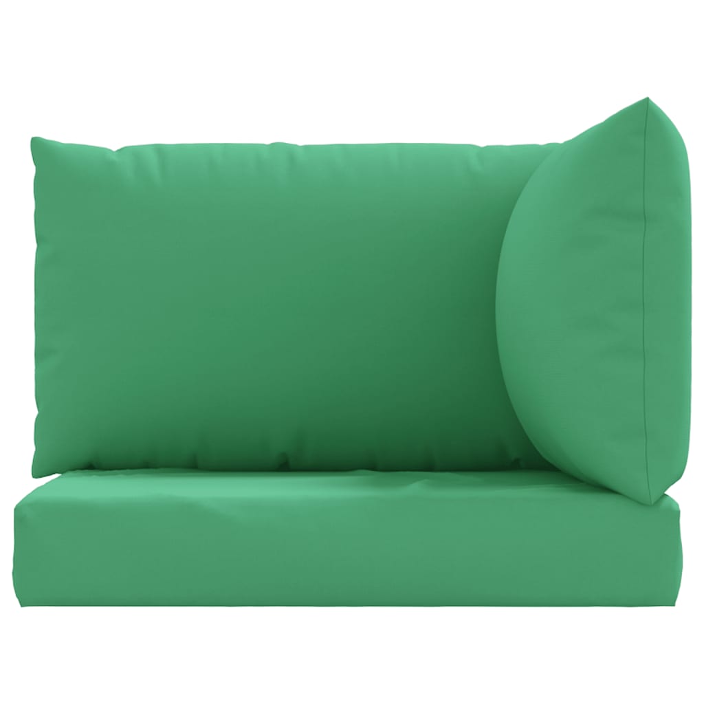 vidaXL Coussins de palette 3 pcs vert tissu oxford