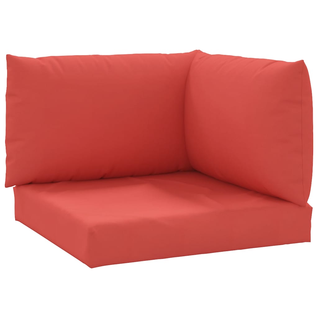 vidaXL Coussins de palette 3 pcs rouge tissu oxford