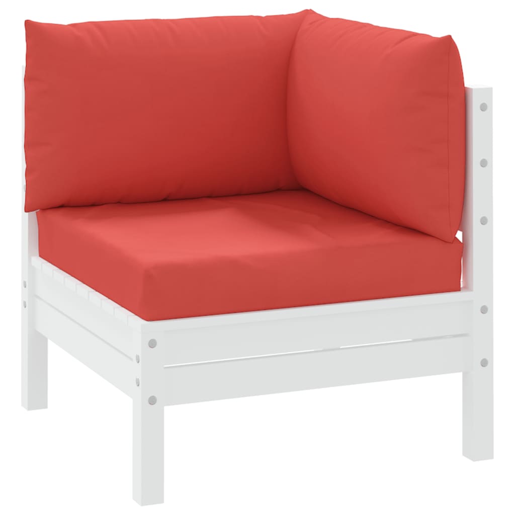 vidaXL Coussins de palette 3 pcs rouge tissu oxford
