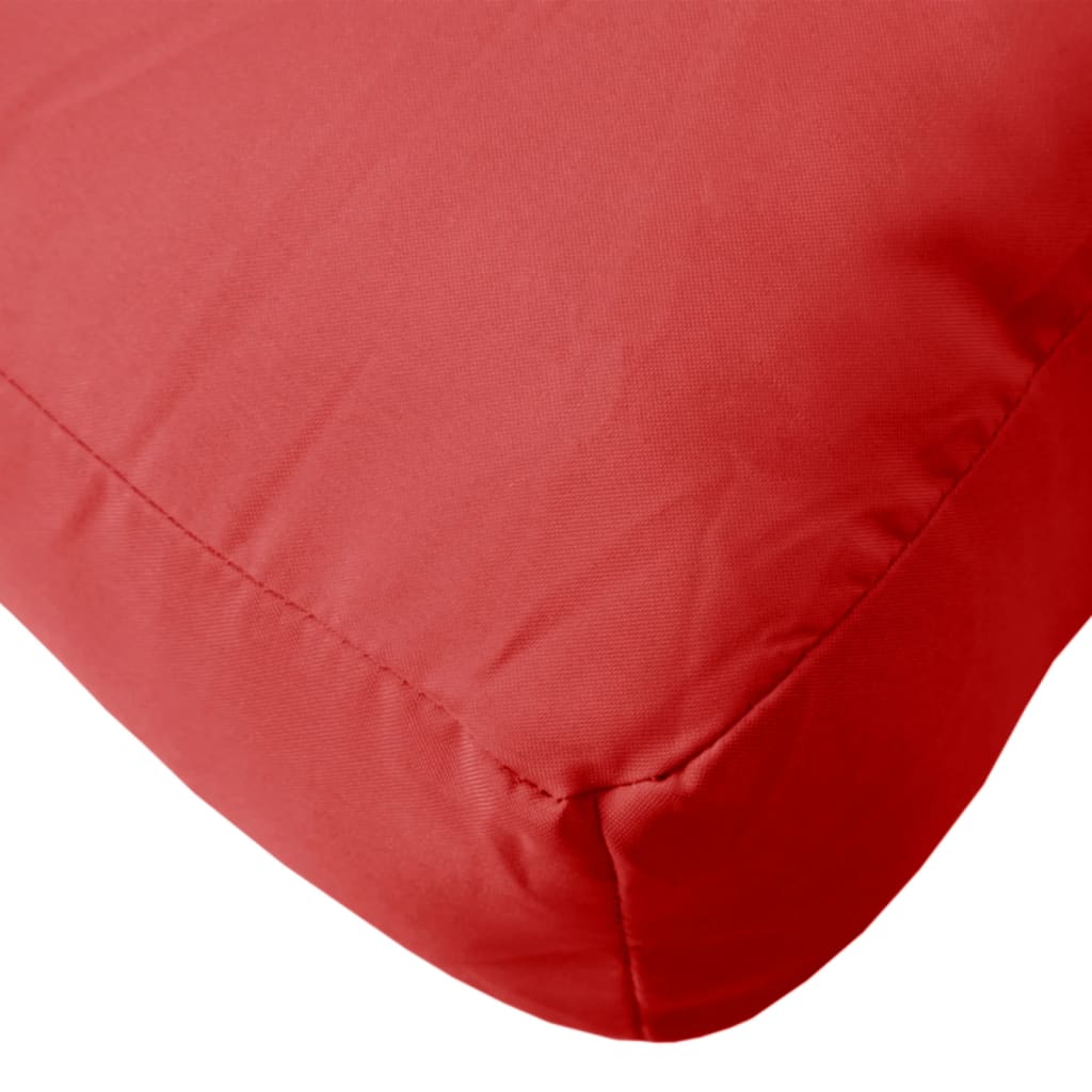 vidaXL Coussins de palette 3 pcs rouge tissu oxford