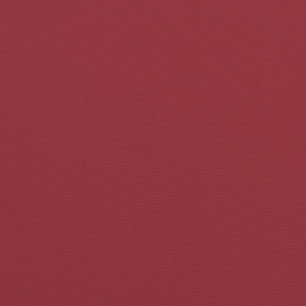 vidaXL Coussins de palette 3 pcs rouge bordeaux tissu oxford