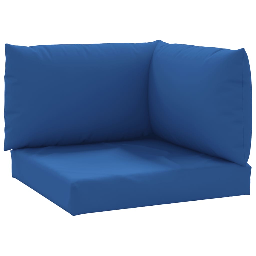 vidaXL Coussins de palette 3 pcs bleu tissu oxford