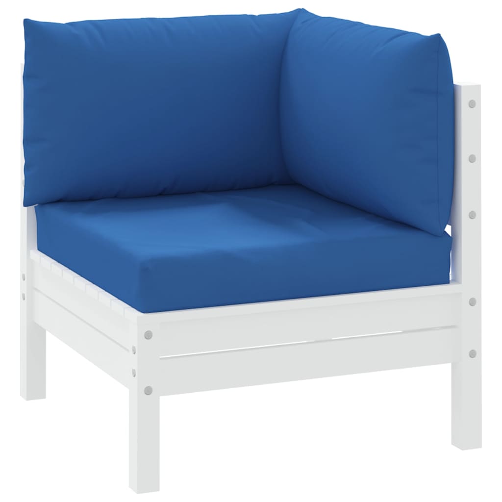 vidaXL Coussins de palette 3 pcs bleu tissu oxford