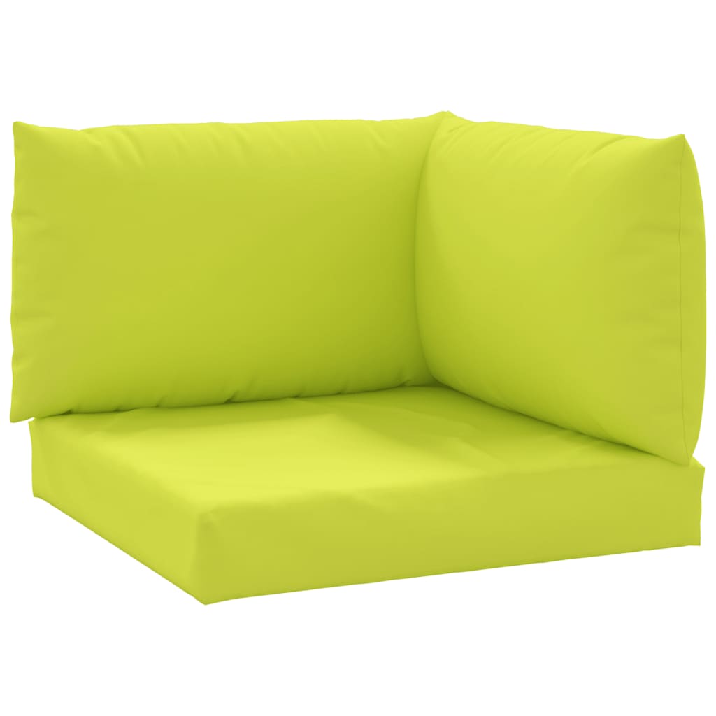 vidaXL Coussins de palette 3 pcs vert vif tissu oxford