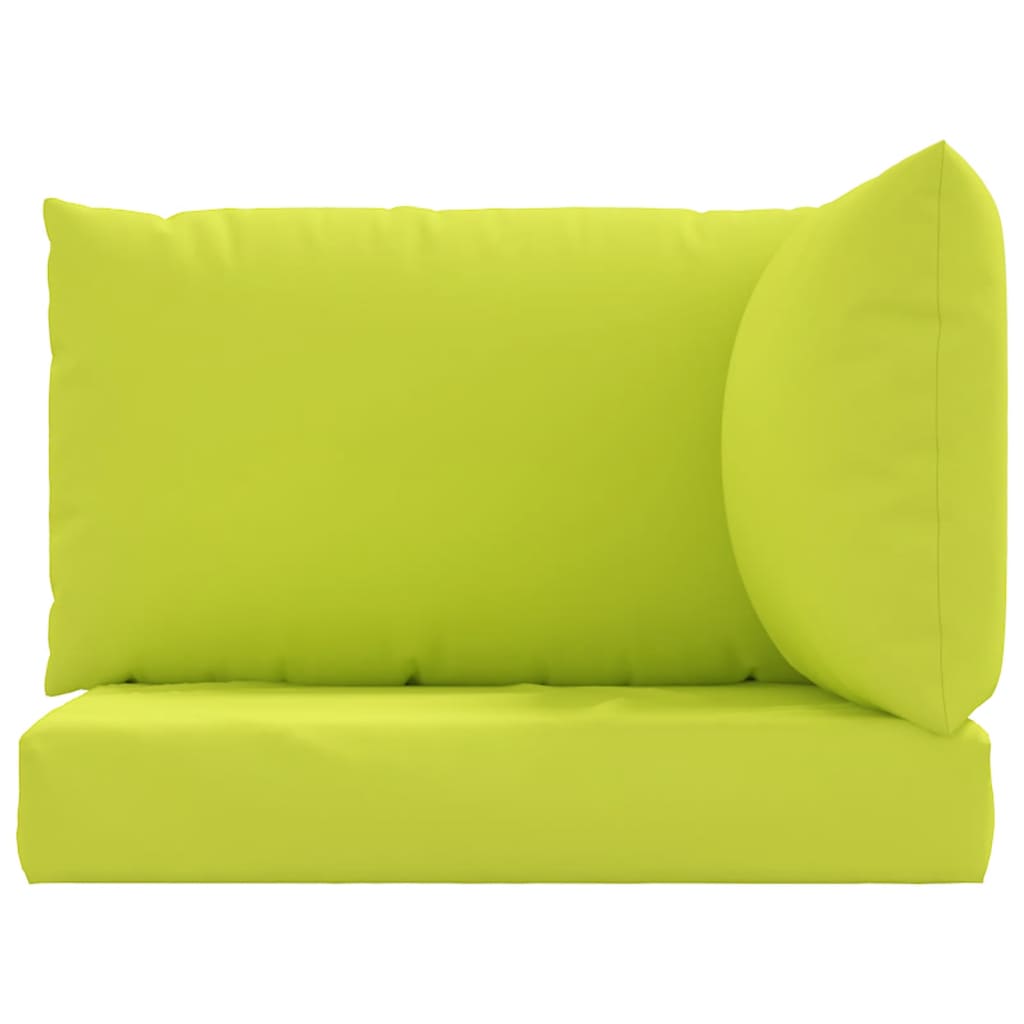 vidaXL Coussins de palette 3 pcs vert vif tissu oxford