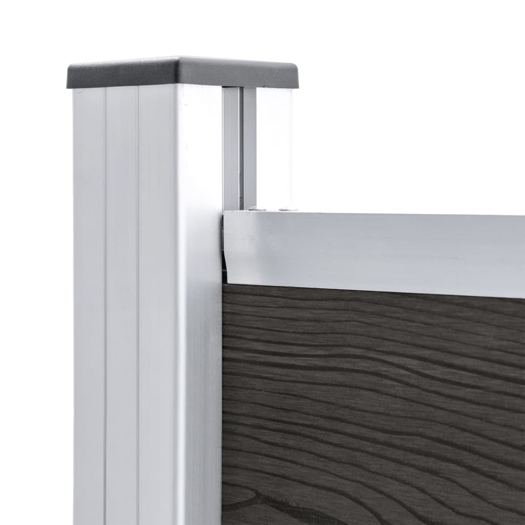 vidaXL Panneau de clôture WPC 180x146 cm Gris