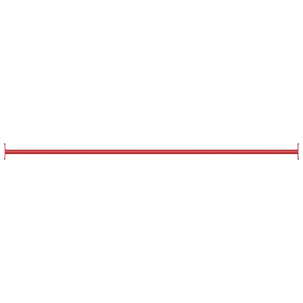 vidaXL Barre de retournement 125 cm Acier Rouge