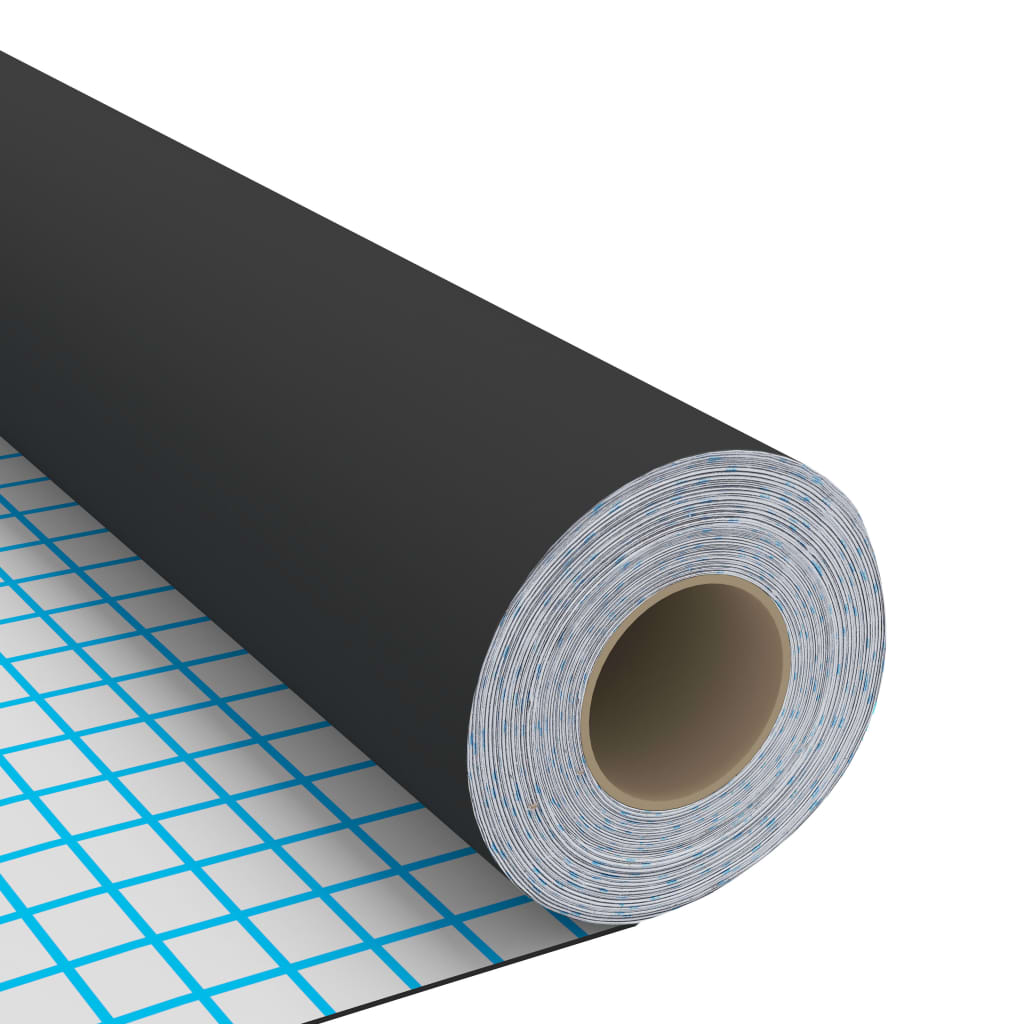 vidaXL Films autoadhésifs pour meubles 2 pcs Noir 500x90 cm PVC