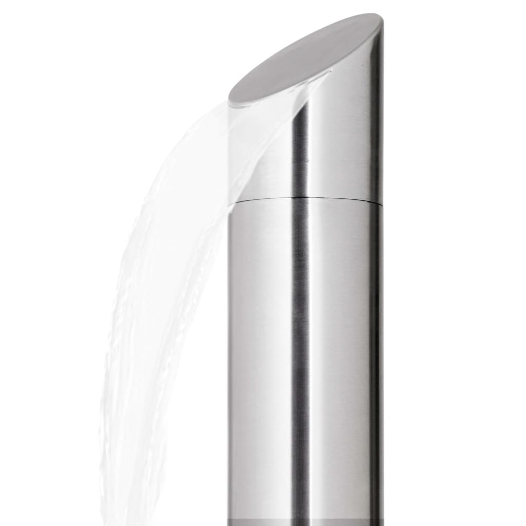 vidaXL Douche de jardin 220 cm Acier inoxydable