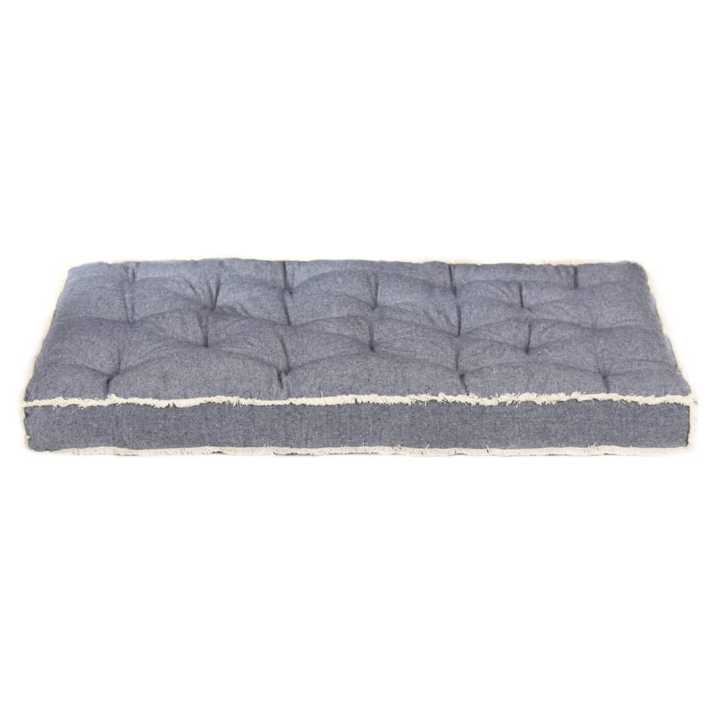 vidaXL Coussin de canapé palette Bleu 120x80x10 cm