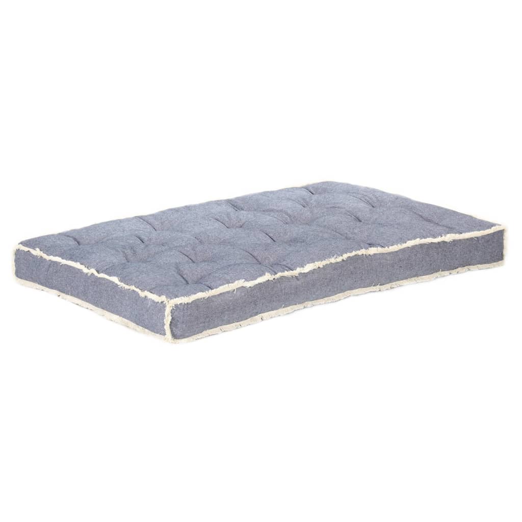 vidaXL Coussin de canapé palette Bleu 120x80x10 cm