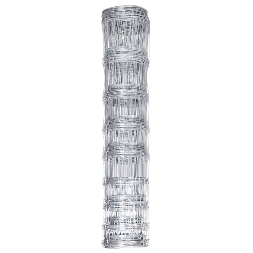 vidaXL Clôture de jardin Acier galvanisé 50x1,2 m Argenté