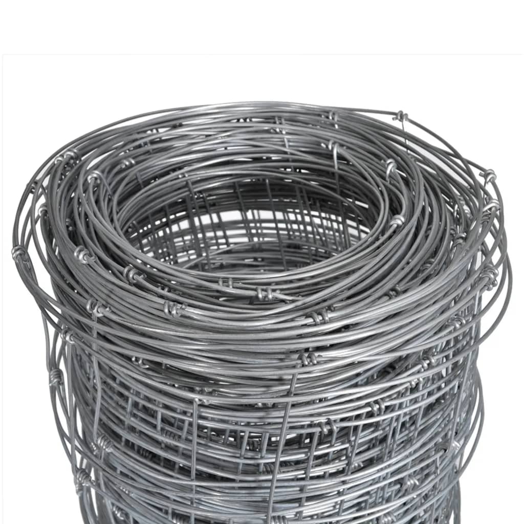 vidaXL Clôture de jardin Acier galvanisé 50x1,2 m Argenté