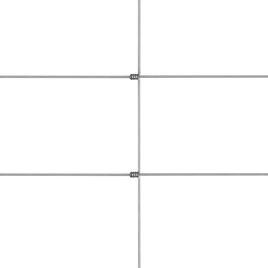 vidaXL Clôture de jardin Acier galvanisé 50x1,2 m Argenté