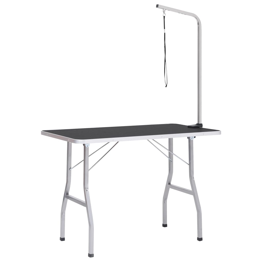 vidaXL Table de toilettage réglable pour chiens avec 1 boucle
