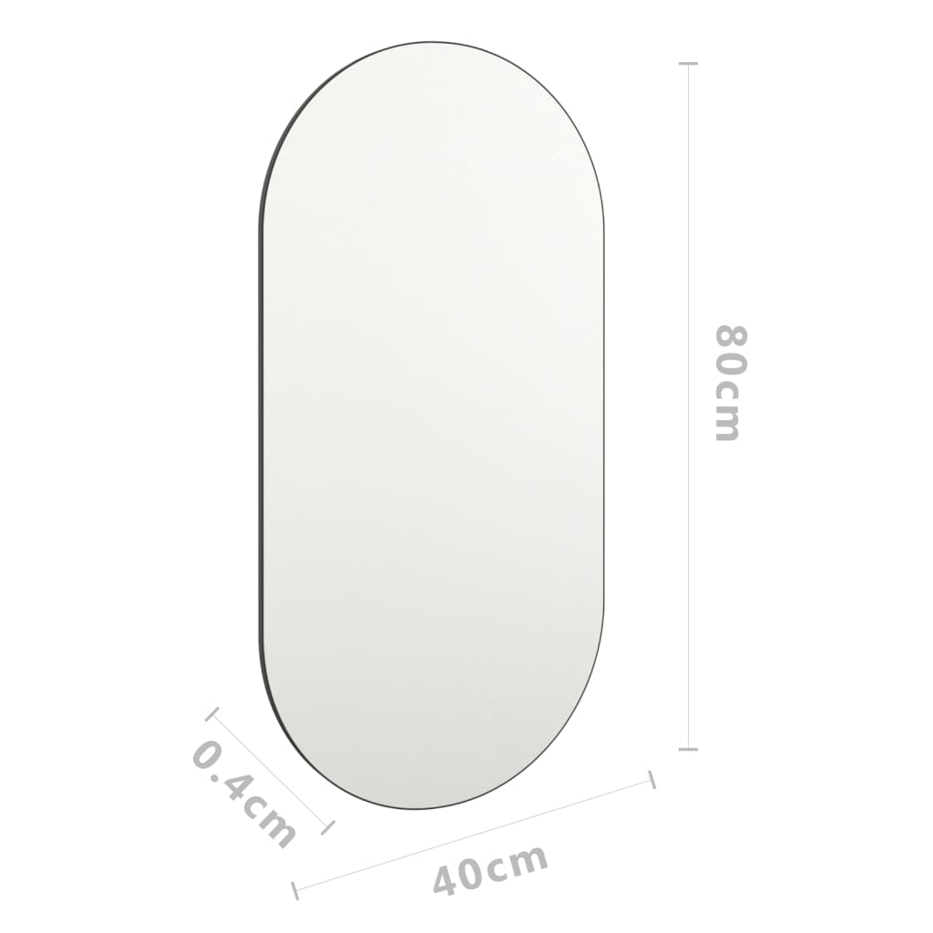 vidaXL Miroir 80x40 cm Verre
