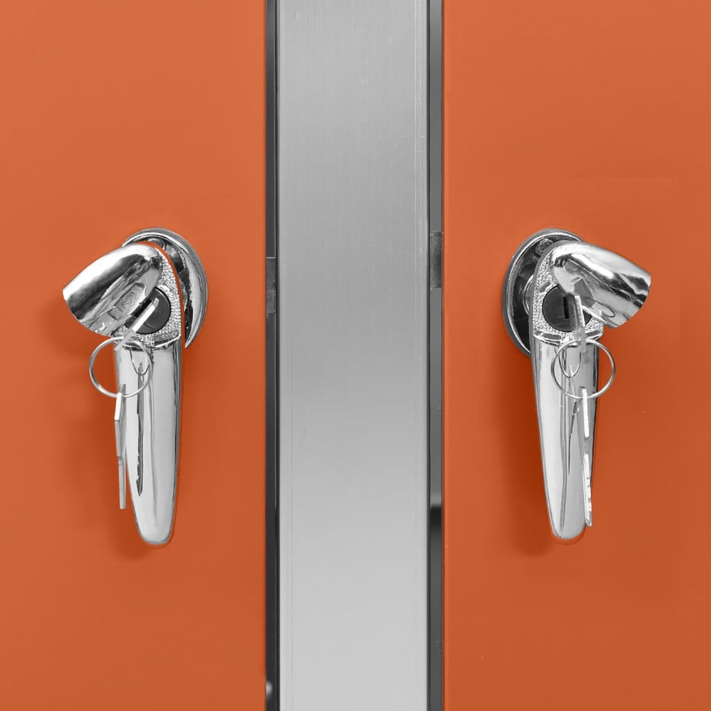 vidaXL Abri pour deux poubelles 138x77,5x112,5 cm Inox