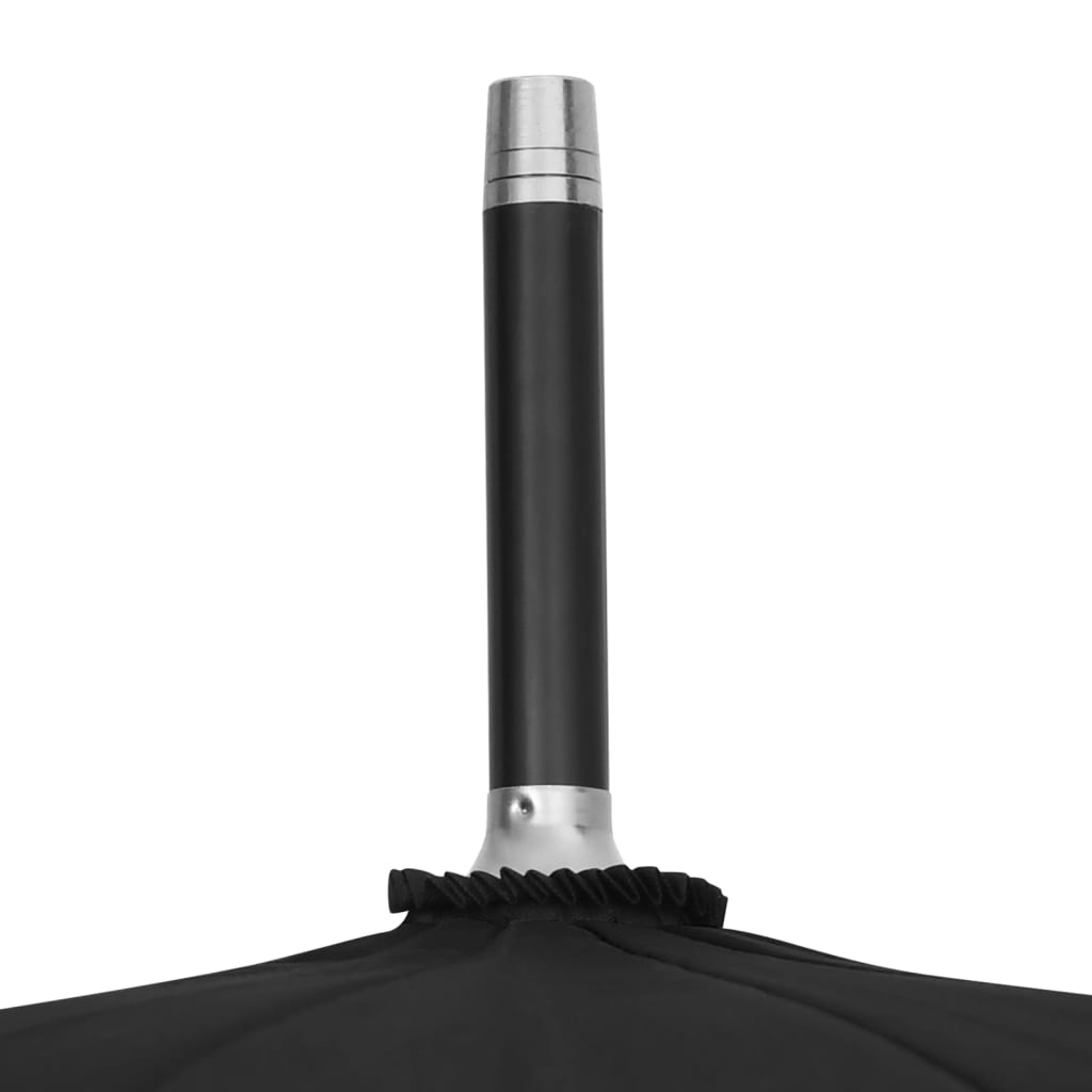 vidaXL Parapluie automatique Noir 105 cm