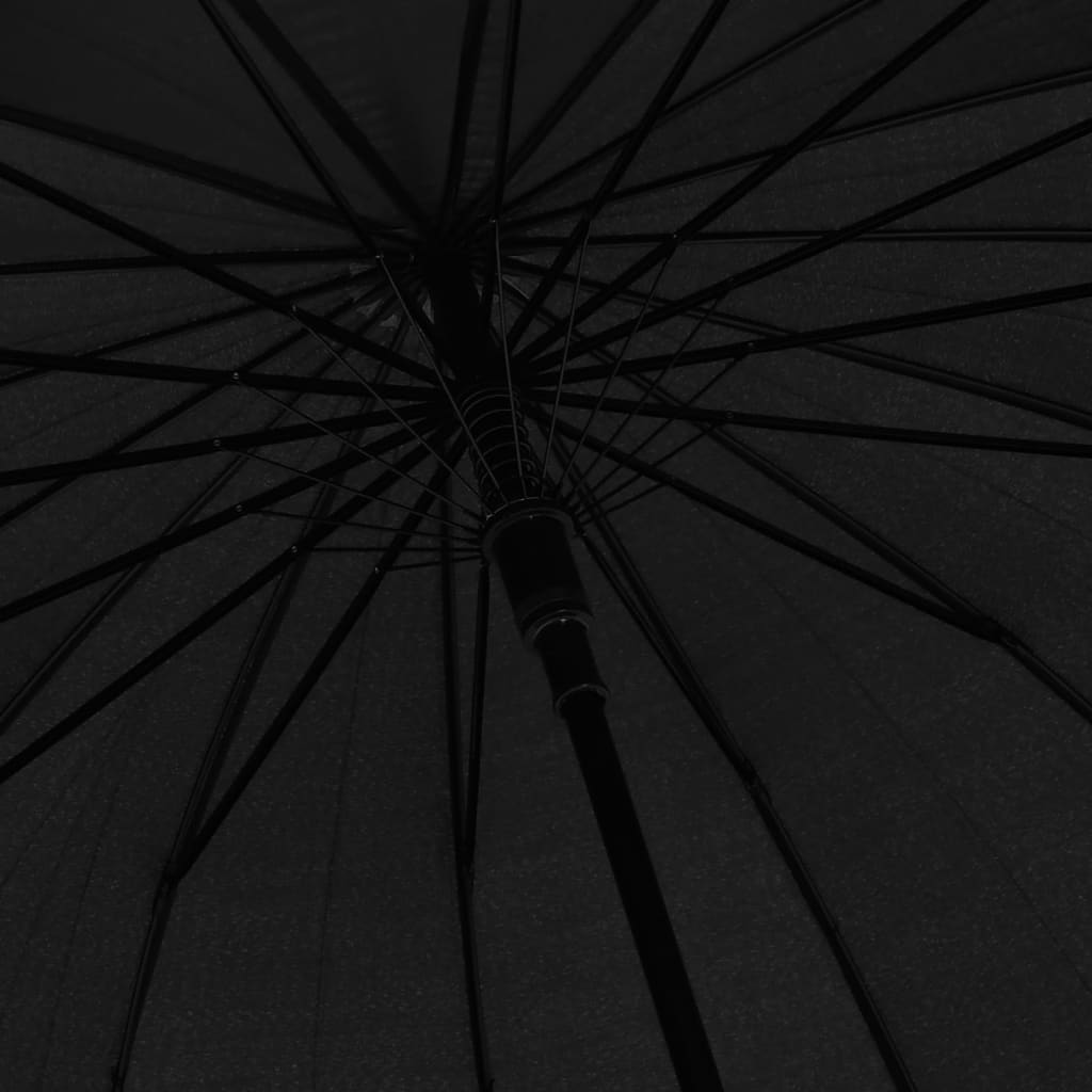 vidaXL Parapluie automatique Noir 120 cm